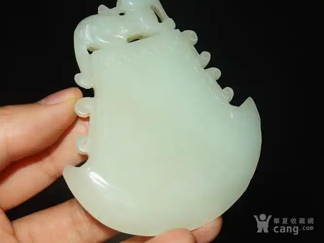 老玉 玉斧挂件