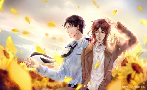 我心中有一簇迎着烈日而生的花_默读骆闻舟费渡舟渡同人插画我要上首