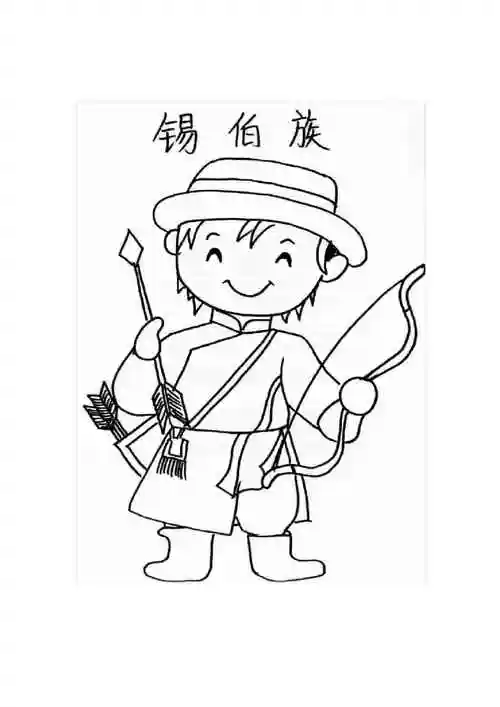 56个民族都有什么族56个民族小人简笔画