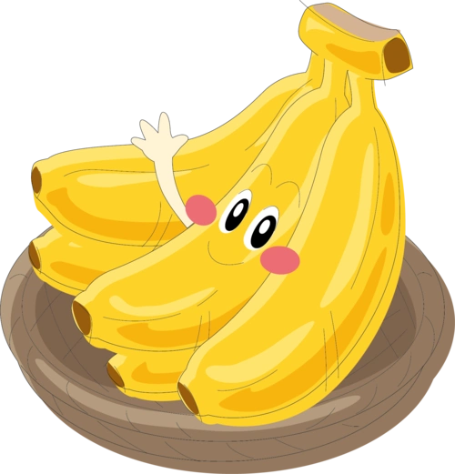 卡通手绘香蕉水果png元素图片