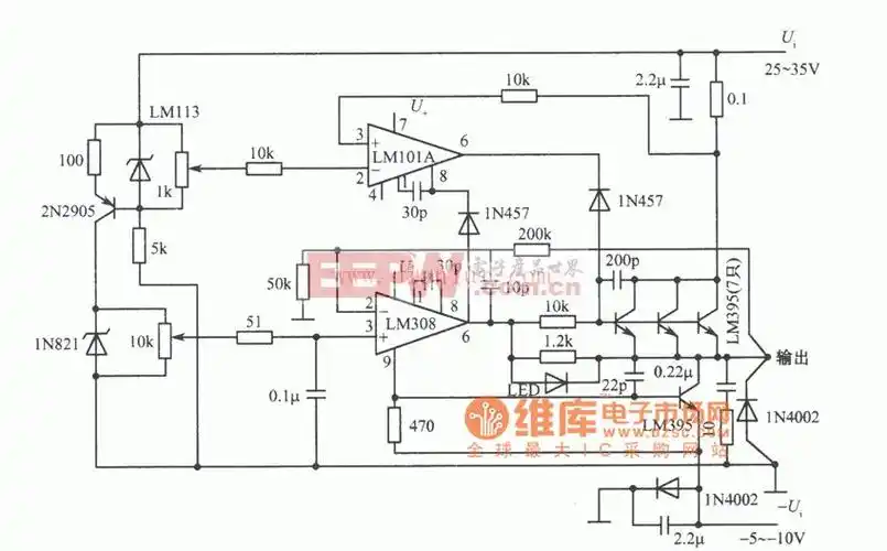 0--25v,0～10a稳压/稳流电源电路