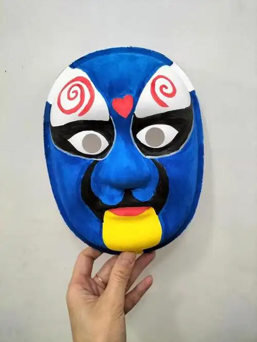 幼儿园手工diy手绘立体脸谱