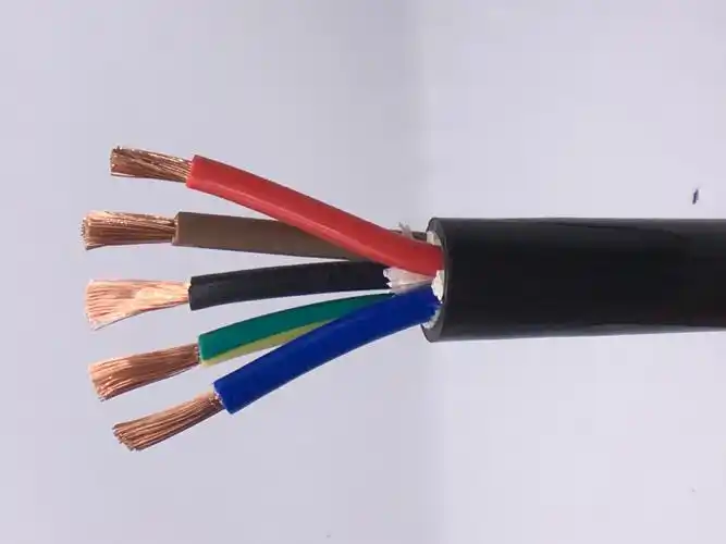 5 4 6平方铜芯阻燃软电线电缆线 rvv 5x2.