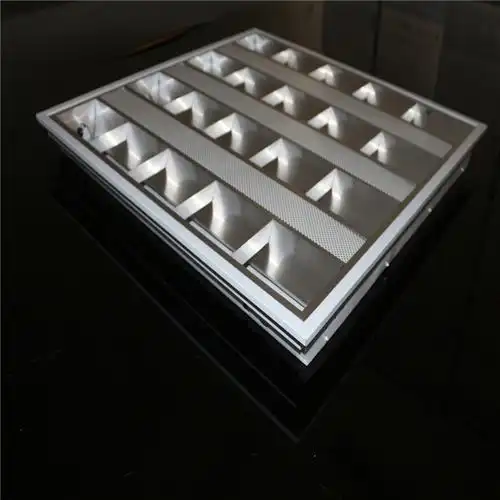 t8格栅灯 亚光铝格栅灯 嵌入式格栅灯 亚光铝格栅灯