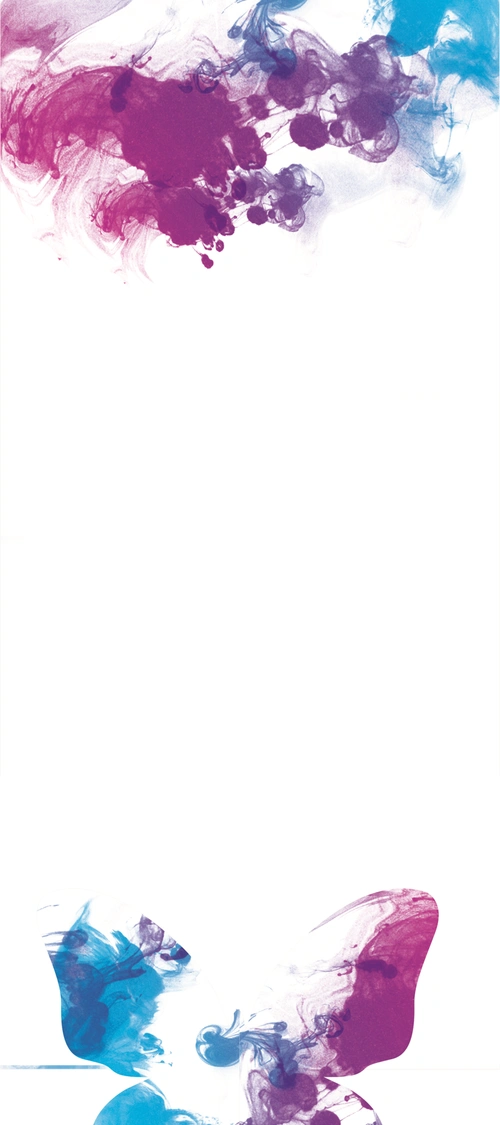 白色水墨画化妆品海报易拉宝背景素材