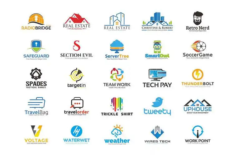 100个国外优秀logo设计模板矢量素材