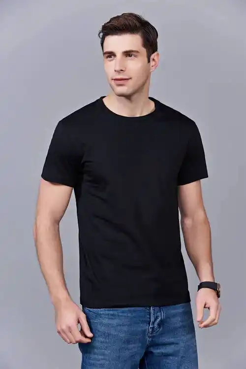 洋气百搭亲子装半袖显瘦速干圆领文化衫春夏新品黑色