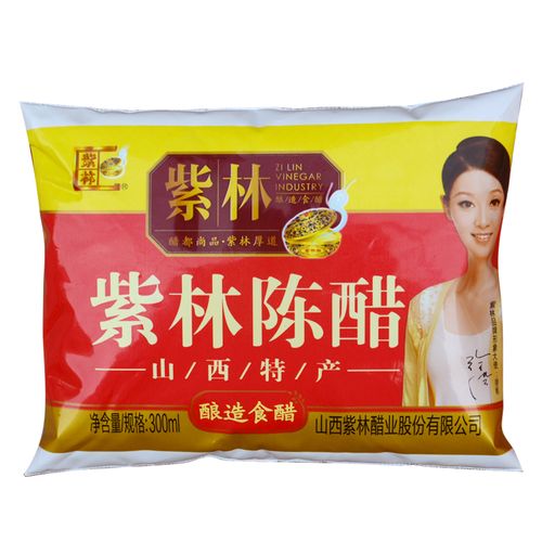 山西陈醋正宗紫林300ml袋装调味凉调醋制品