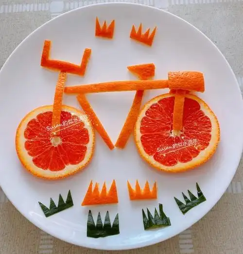 susan的似水流年做的橙子水果拼盘