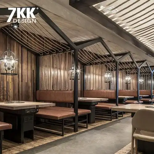 装修7kk效果图包装修韩国烤肉全设计店设计施工服务设计料理店