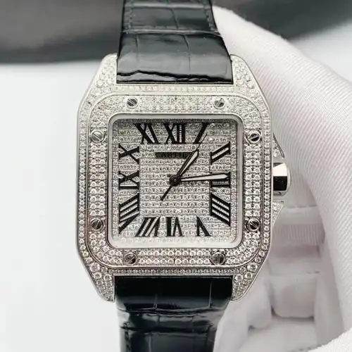 卡地亚 山度士大号 满天星 自动机械 男士腕表 表径:51. - 抖音