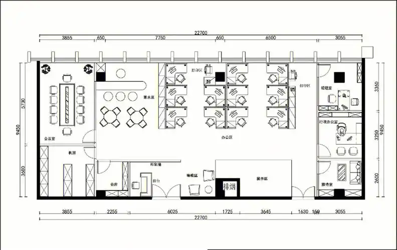 简约时尚的工业风办公室设计