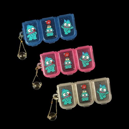 日本三丽欧丑鱼卡通分格可拆分药盒迷你七天pp便携式可爱药品收纳