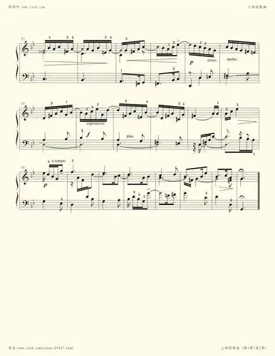 钢琴谱 - 三部创意曲(no.11)巴赫 考级