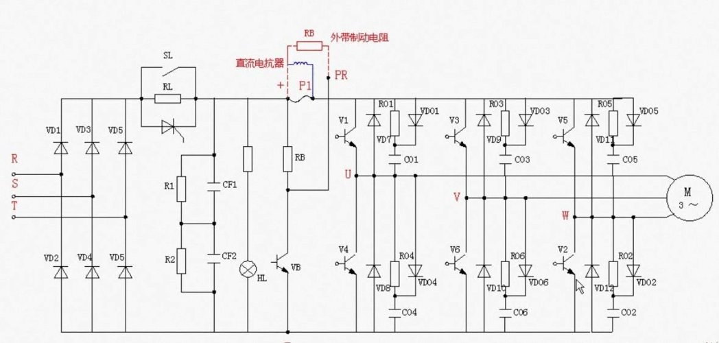 变频器主电路原理图
