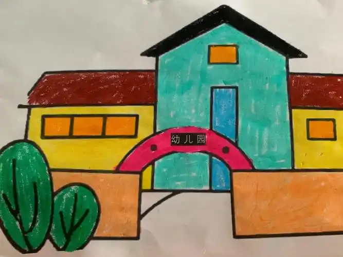 美术:涂色《我的幼儿园》