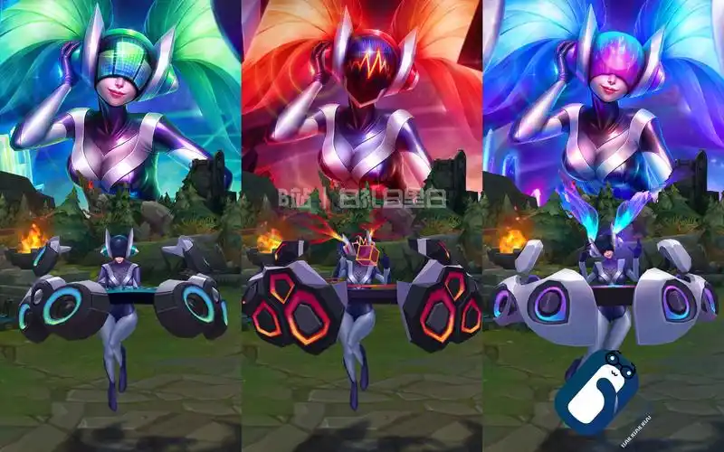 【英雄联盟】dj 娑娜(琴女) t1终极皮肤 特效&3d展示_哔哩哔哩_bili