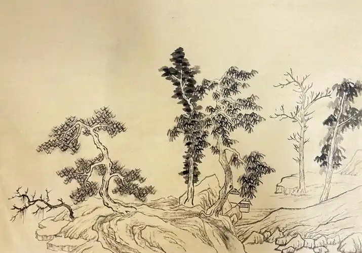 山水画第八课山石初步练习