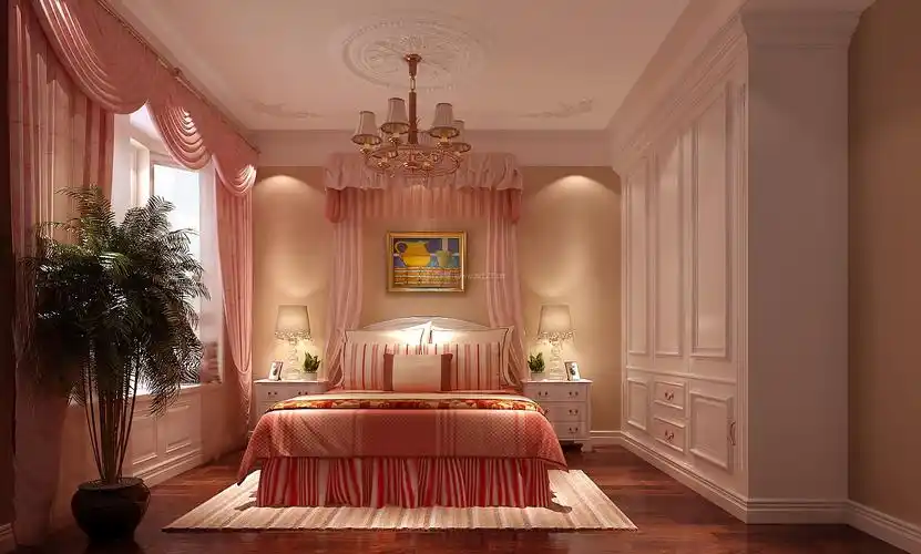 女孩卧室床缦装修效果图