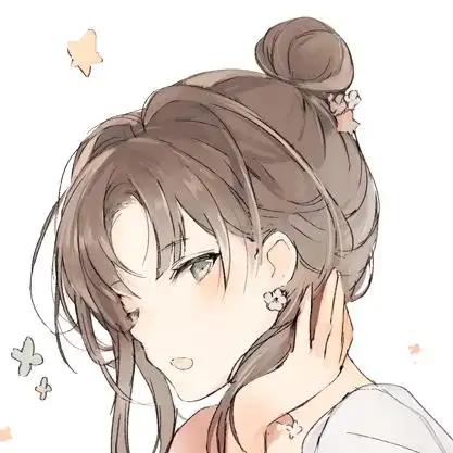 少女头像动漫二次元软妹子唯美小清新清纯甜美可爱丸子头