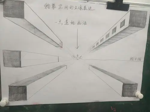 丹美画室趣味素描色彩班七月十三日星期一课题《物象空间的立体表达》