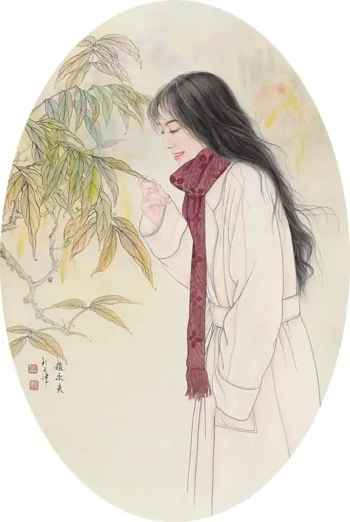 走进青年画家赵永夫的工笔人物画世界