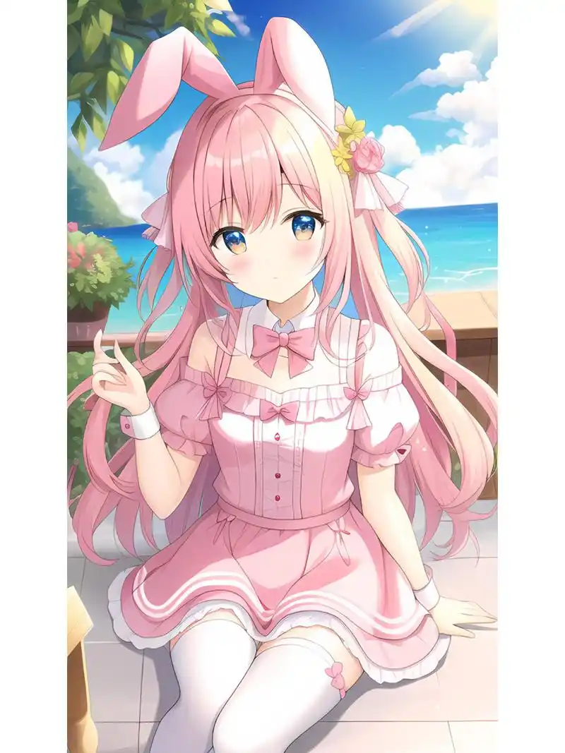 二次元粉色系可爱小萝莉