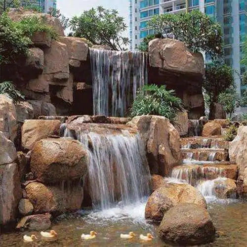 大型假山流水喷泉 山水盆景 室内景观鱼池瀑布 庭院户外阳台落地摆件