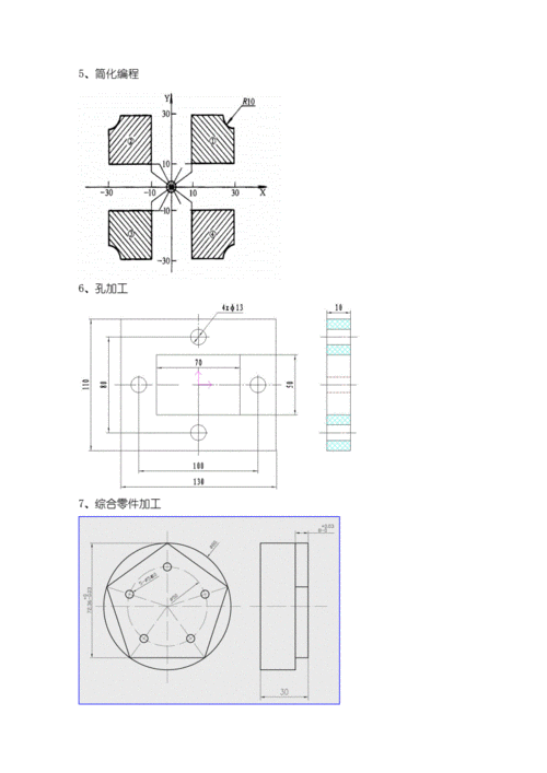 模具零件数控加工(铣)图纸.doc