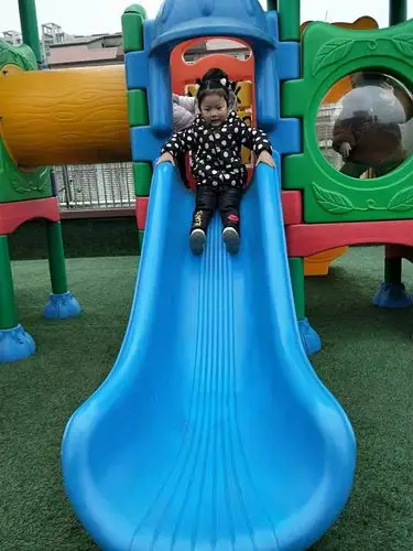 复习怎样上,下楼梯,知道滑滑梯的正确玩法. 2.