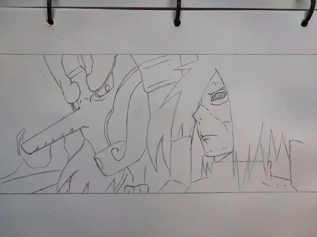 火影忍者宇智波斑手绘