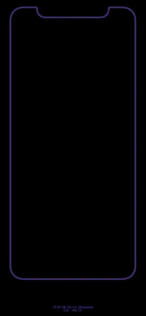 壁纸|一组 iphone xs max 跑马灯边框壁纸分享