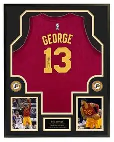 保罗乔治亲笔签名13号球衣 步行者复古 裱框 带证书_阿里巴巴找货神器