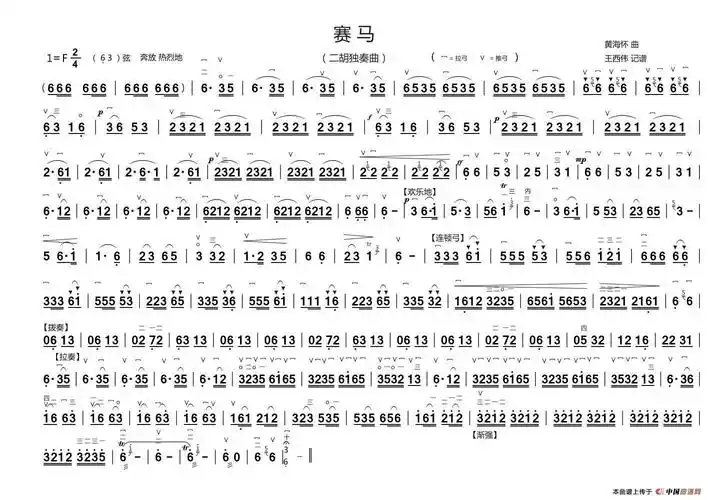 赛马(二胡独奏曲,王西伟制谱版)(1)_497655af8ce9aa2835_副本.jpg