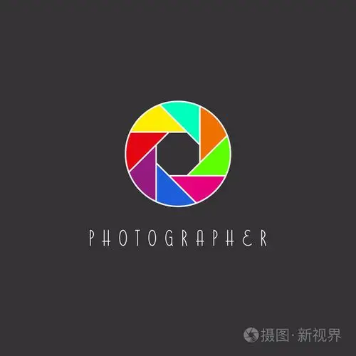 彩色摄像机镜头的光圈,摄影工作室 logo