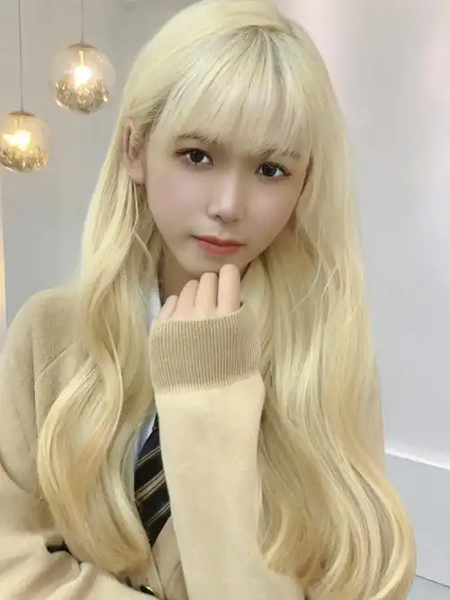 神仙高级感白金发色