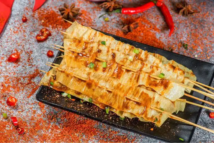 东北豆皮串图片