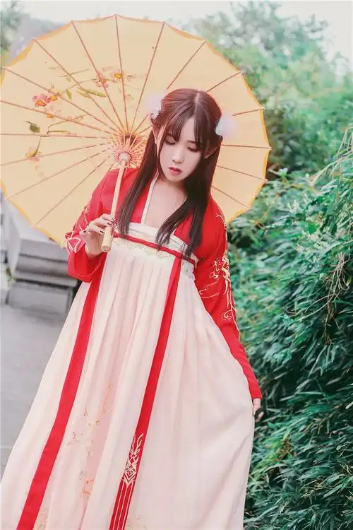 原创汉服女古装齐胸襦裙汉仙气飘逸古风刺绣仙女裙年会服装中国风