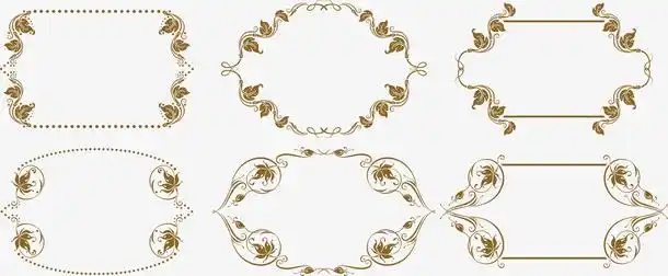 欧式边框素材免费下载_觅元素