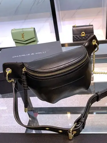 包包小ck腰包褶皱女包新款2020时尚链条包潮流ins单肩斜挎包代发