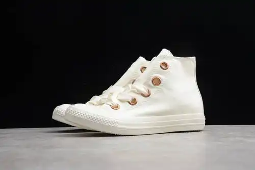 匡威高帮 丝绸鞋带 米黄561314c