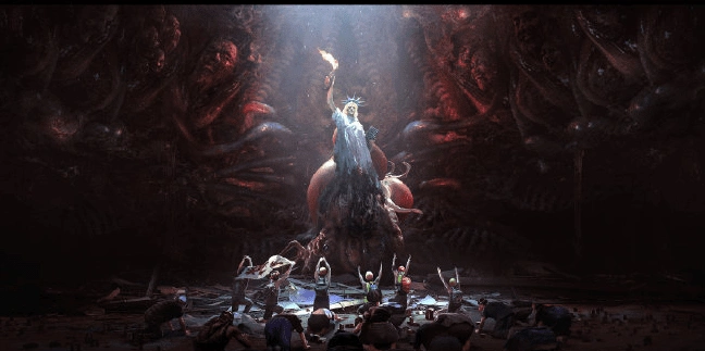 被方方粉和公知围剿的微博画手乌合麒麟画作原图