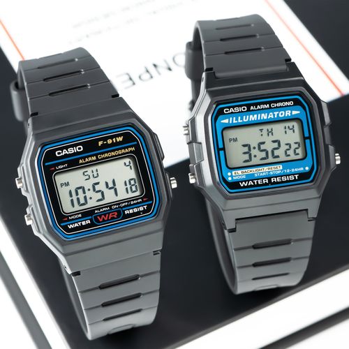 日本正品卡西欧f-91w/f-84/f105手表男女经典复古电子表学生儿童
