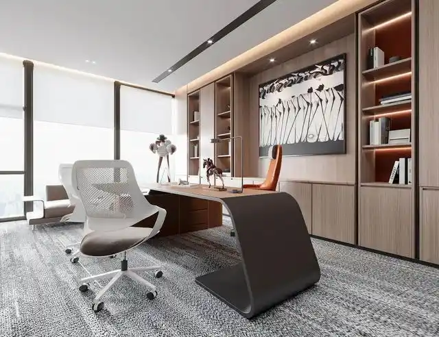 总经理办公室装修如何装出高品格上海三银装饰
