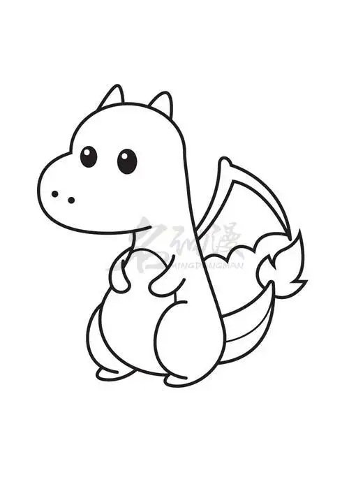 q版喷火龙动物画法教程