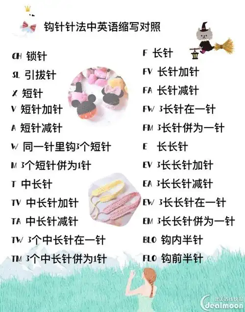 手工diy|钩针编织入门篇(基础针法图解)