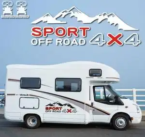 皮卡4x4车贴货厢贴房车贴纸四驱越野拉花改装个性4x4装饰贴画