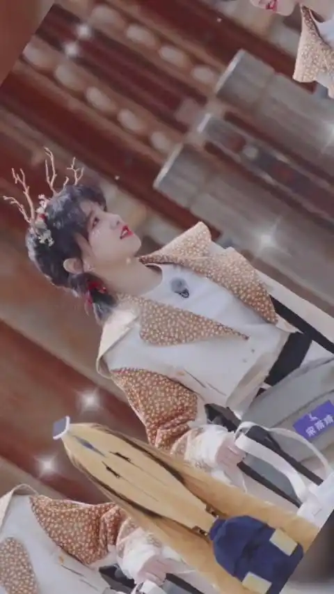 奔跑吧济南路透宋雨琦娇憨的少女小鹿造型春日感十足太好看了