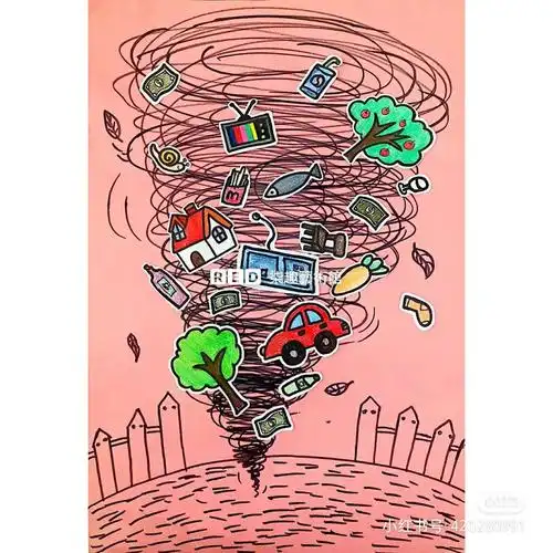 创意美术活动《龙卷风 》