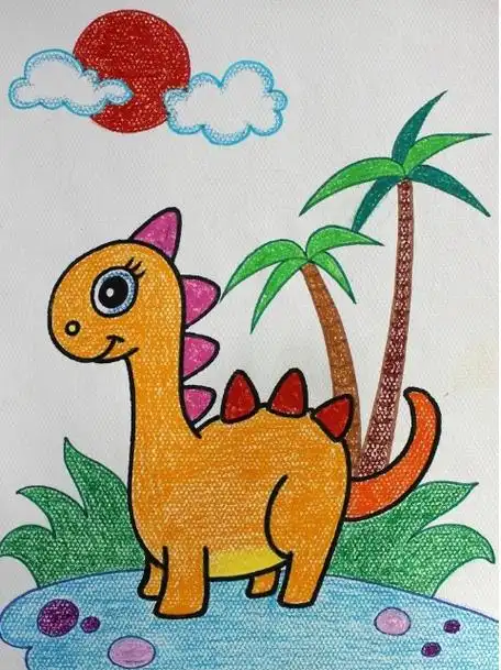 最简单又漂亮的恐龙怎么画